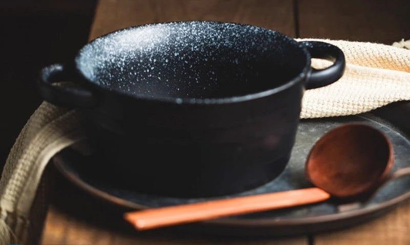 Bol cocotte en céramique avec poignées – format individuel